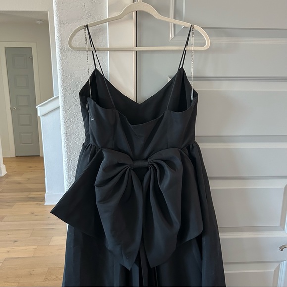 NWT Anthropologie Sachin & Babi Hadley V-Neck Back-Bow Empire Gown Black - Picture 5 of 6